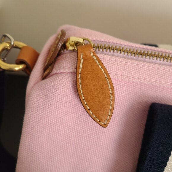 Polo Ralph Lauren Duffel Bag Pink Canvas Shoulder Bag - Picture 7 of 12